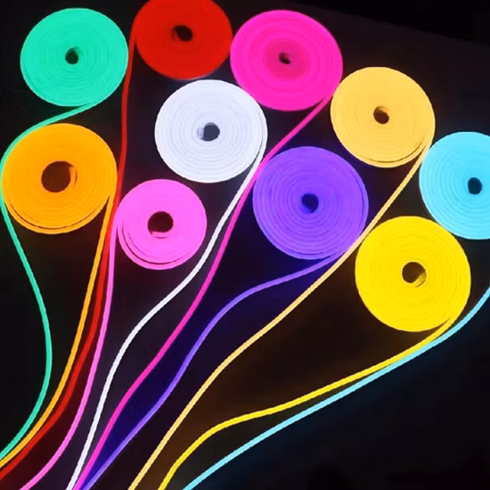 Alta qualidade alta tensão sem brilho IP65 à prova d'água 220 V 5 W SMD2835 cortável flexível colorida luz LED tira neon