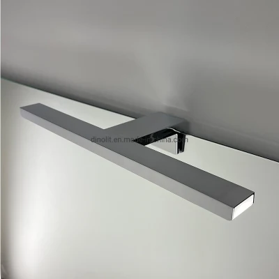 Superfície cromada de luxo alumínio 40 cm LED móveis de banho armário de banheiro espelho frontal luz 220 V/110 V IP44 CE RoHS com toque